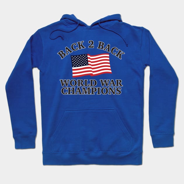 Back To Back Champs - 3 Hoodie by Brightfeather